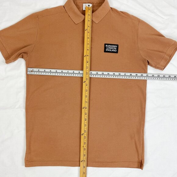 Polo Shirt Clay Tan colour Burberry London Mod style - Picture 4 of 6